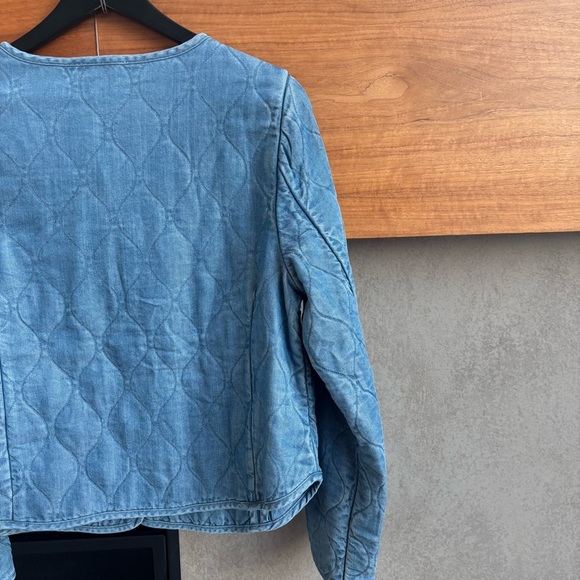 Vineyard Vines Chambray Quilted Jacket, Size M - Picture 12 of 14